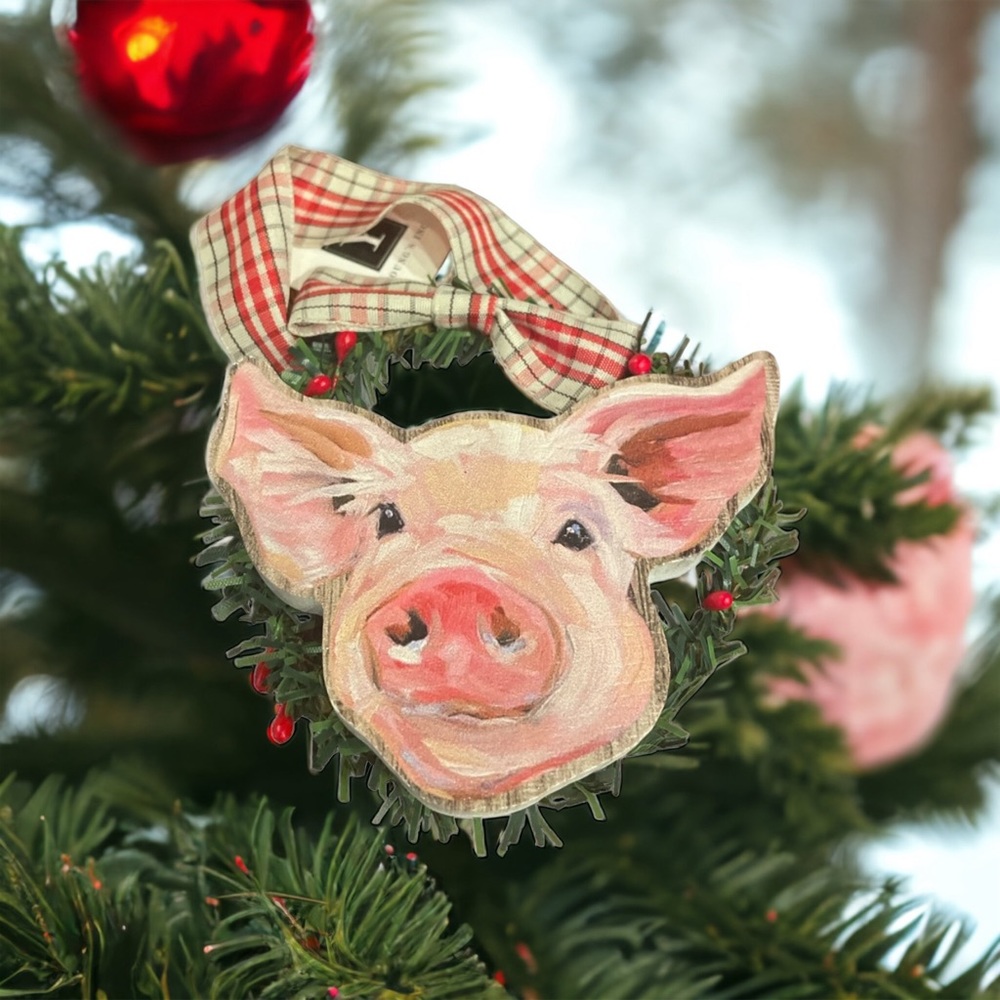 Barnyard Christmas Ornaments set of 4